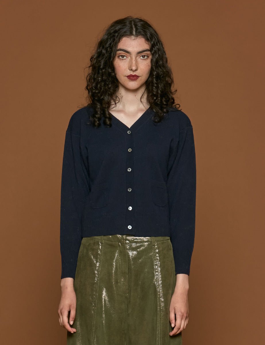 cardigan blu scuro - n21 alessandro dell'acqua - cardigan