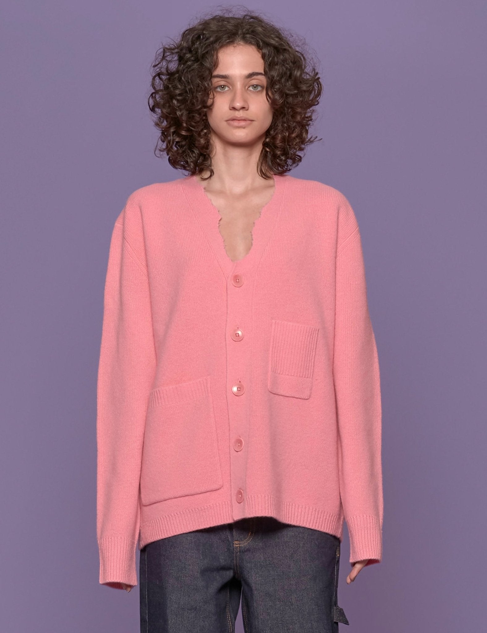 cardigan lana rosa - tibi - cardigan