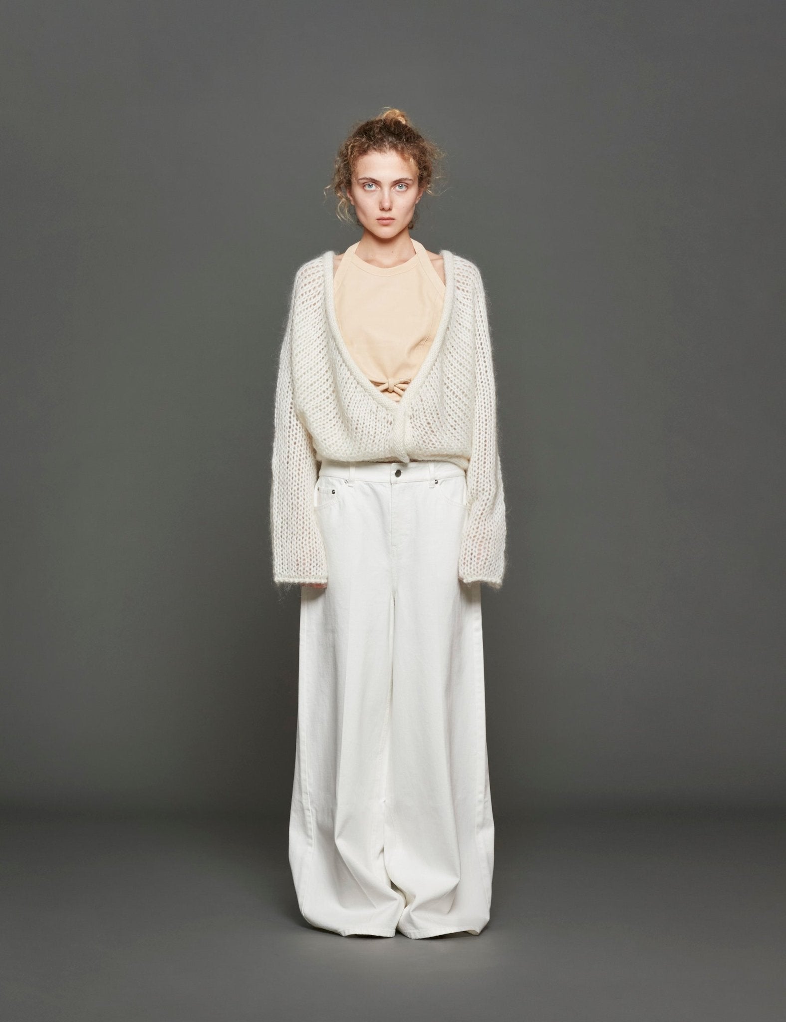 cardigan mohair bianco - forte forte - cardigan