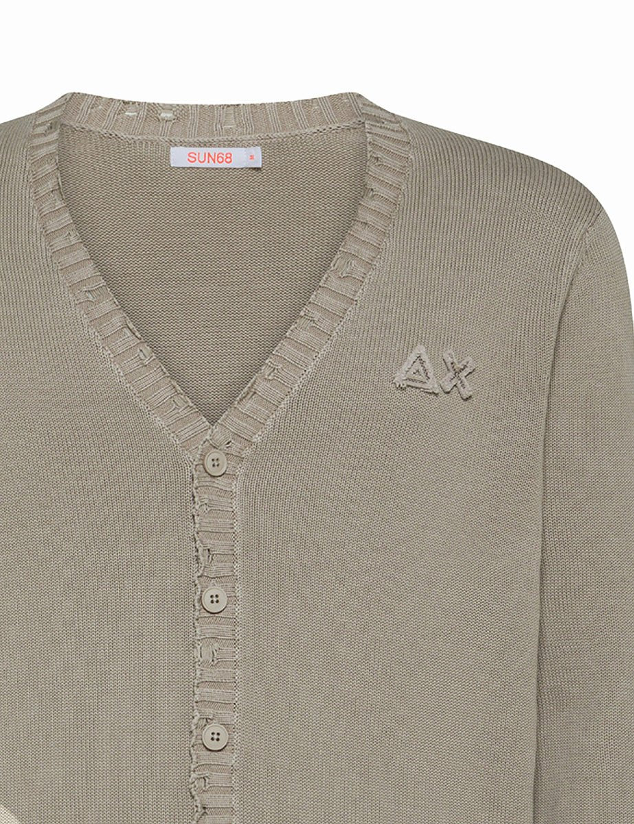 cardigan vintage broken stone - sun68 - cardigan