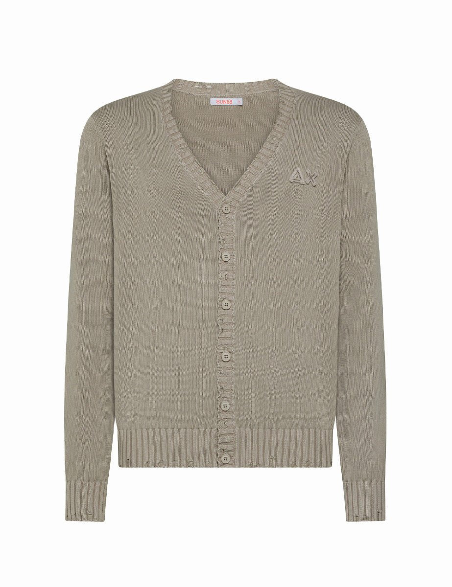 cardigan vintage broken stone - sun68 - cardigan