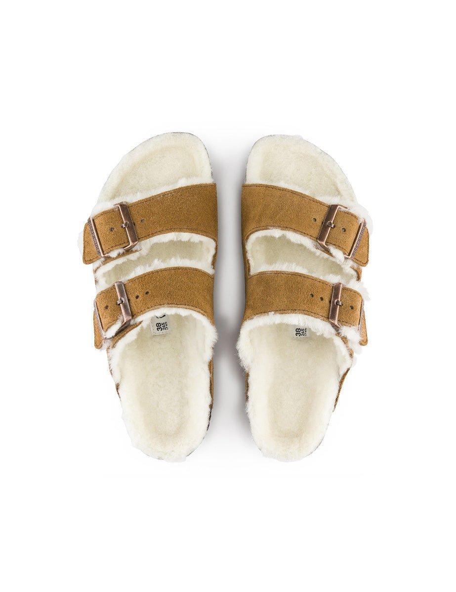 ciabatta arizona camoscio marrone - birkenstock - ciabatta