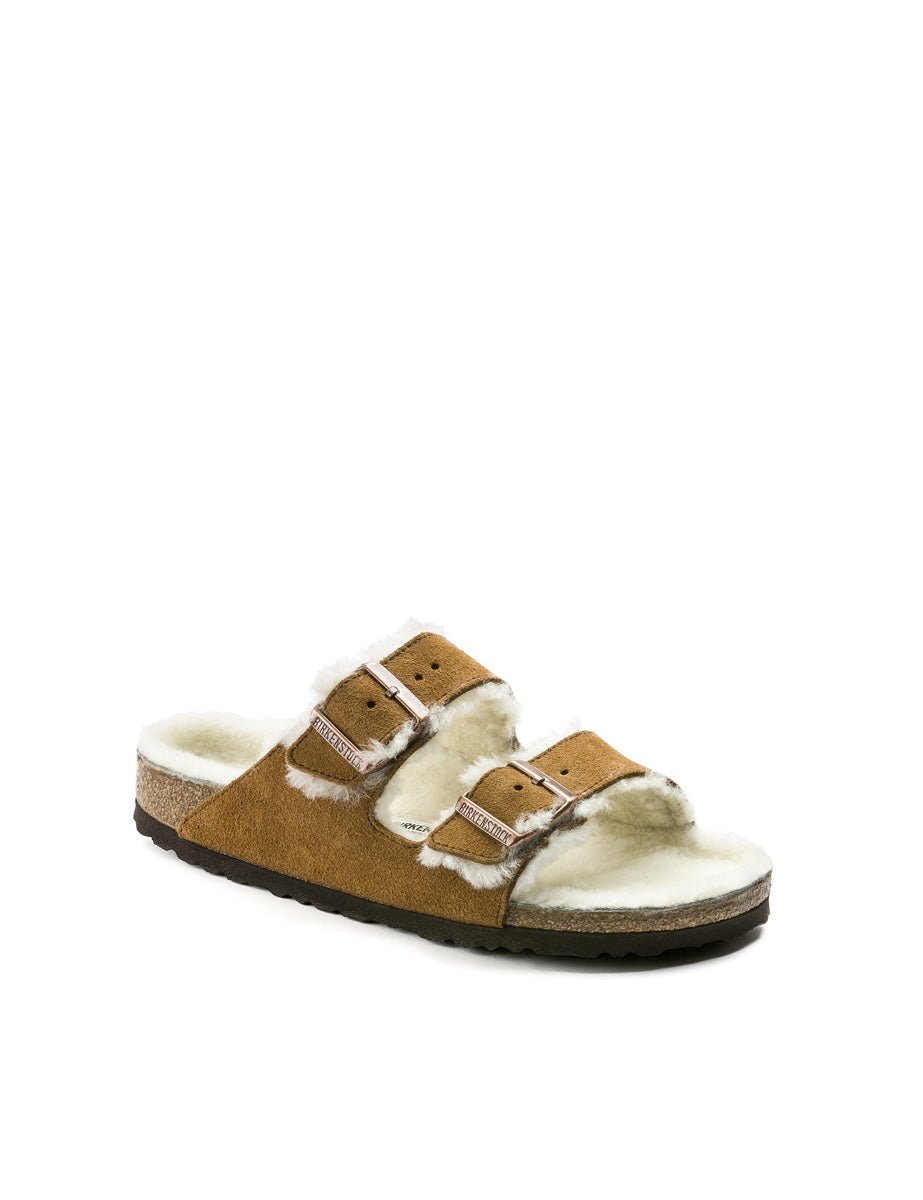 ciabatta arizona camoscio marrone - birkenstock - ciabatta