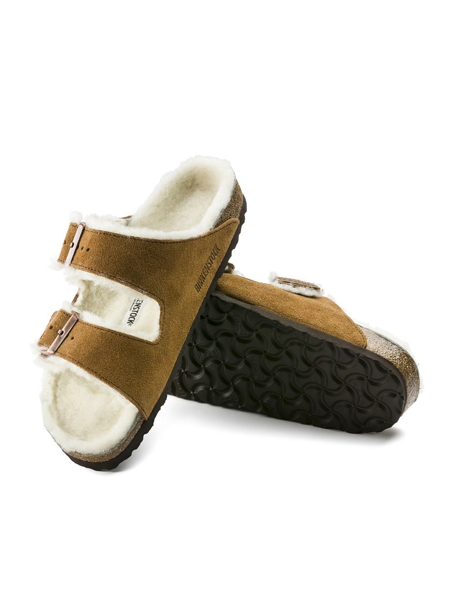 ciabatta arizona camoscio marrone - birkenstock - ciabatta