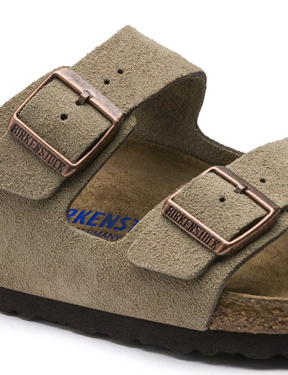 ciabatta arizona suede taupe - birkenstock - ciabatta
