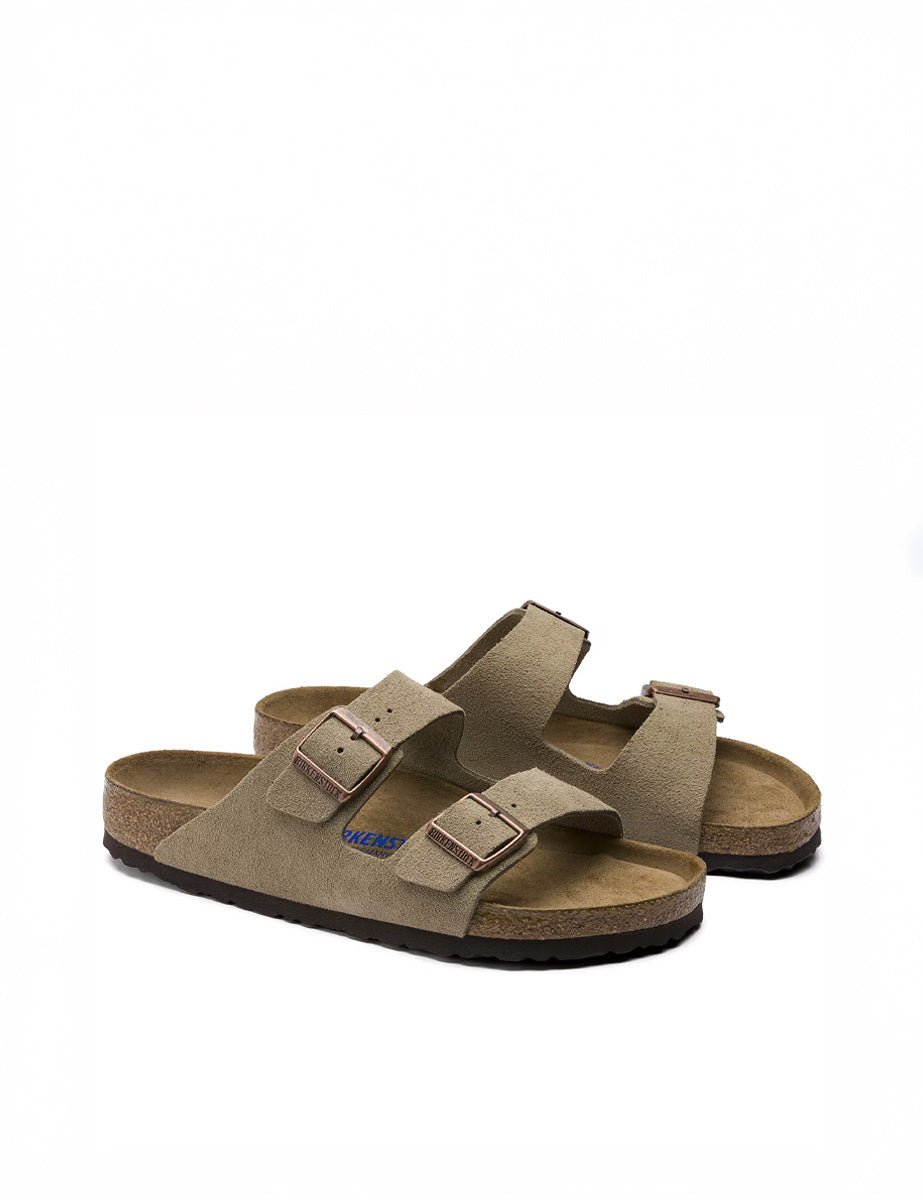 ciabatta arizona suede taupe - birkenstock - ciabatta