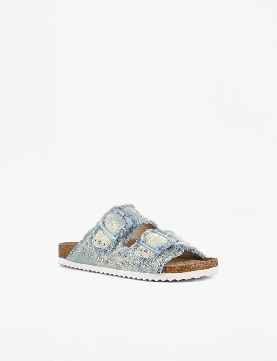 ciabatta due fasce light denim - colors of california - ciabatta