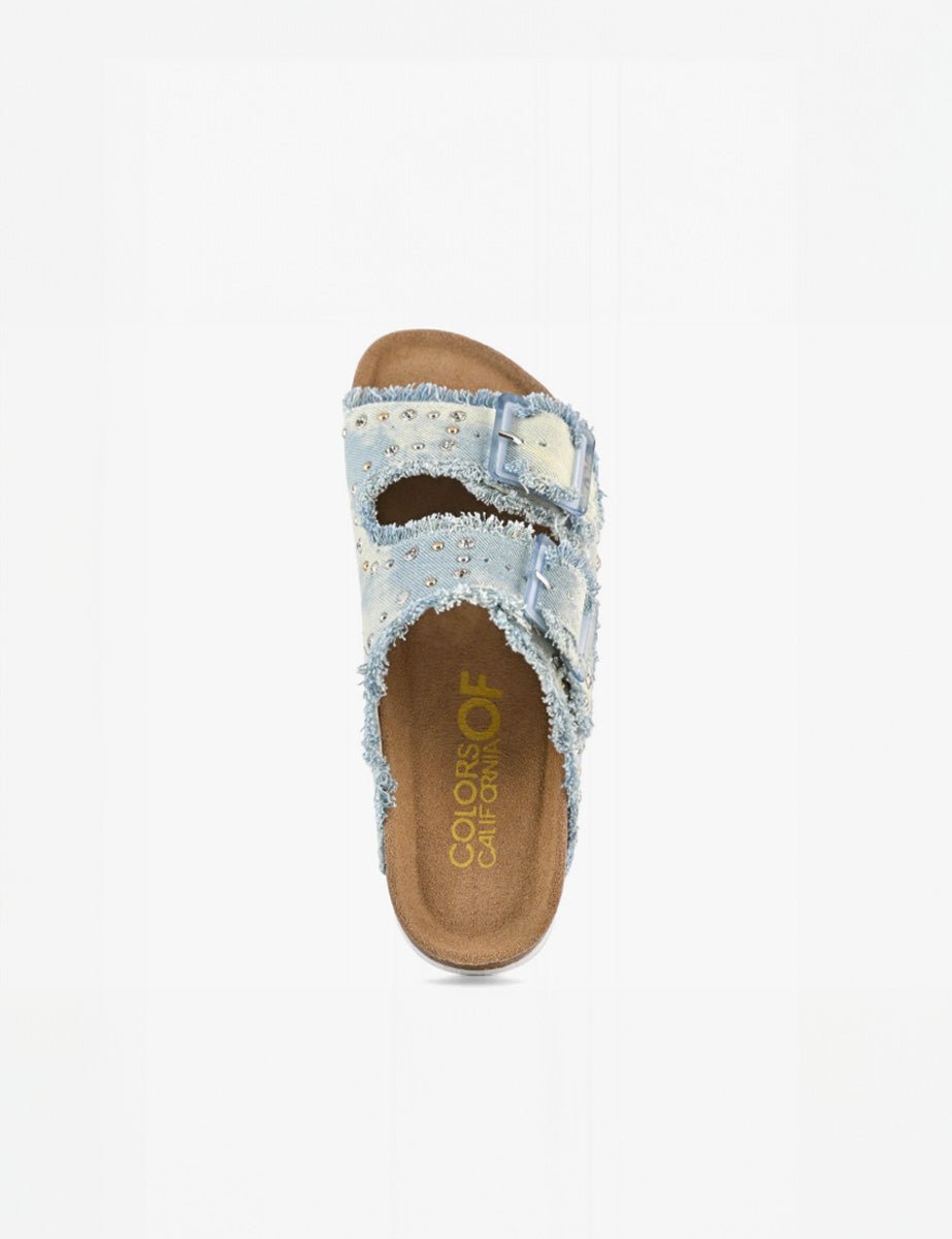 ciabatta due fasce light denim - colors of california - ciabatta
