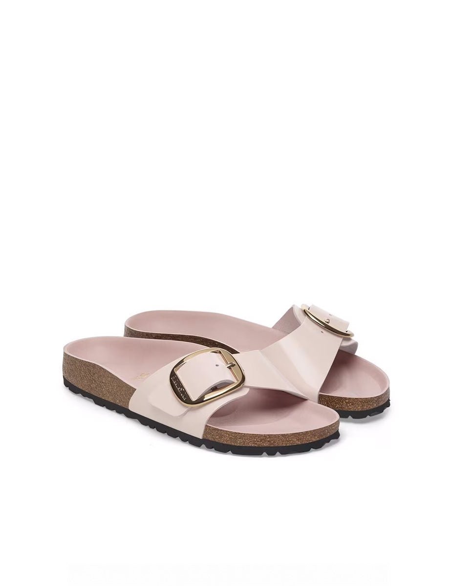 ciabatta madrid big buckle shine light rose - birkenstock - ciabatta
