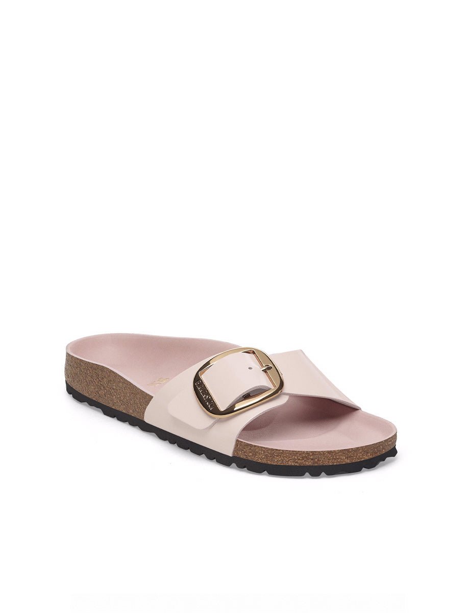 ciabatta madrid big buckle shine light rose - birkenstock - ciabatta
