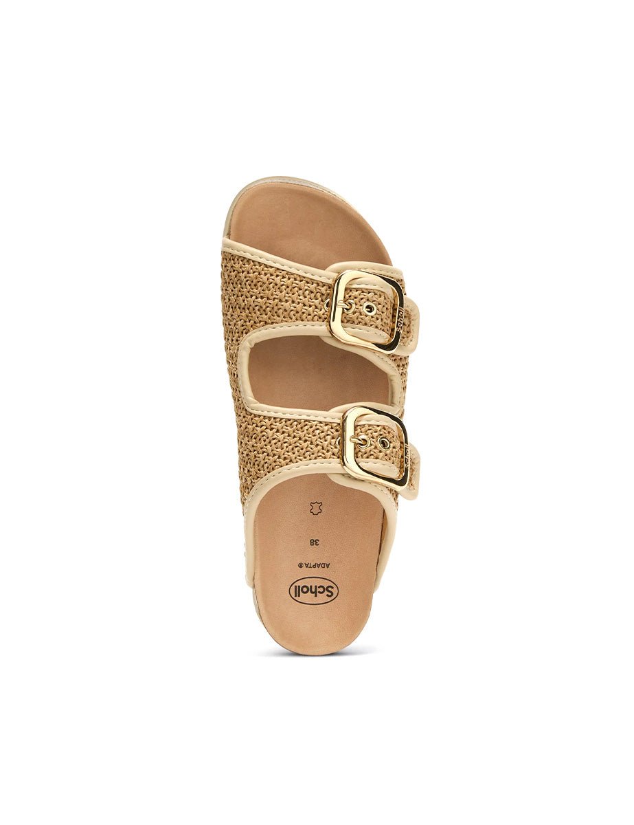 ciabatta noelle rafia beige - scholl - ciabatta