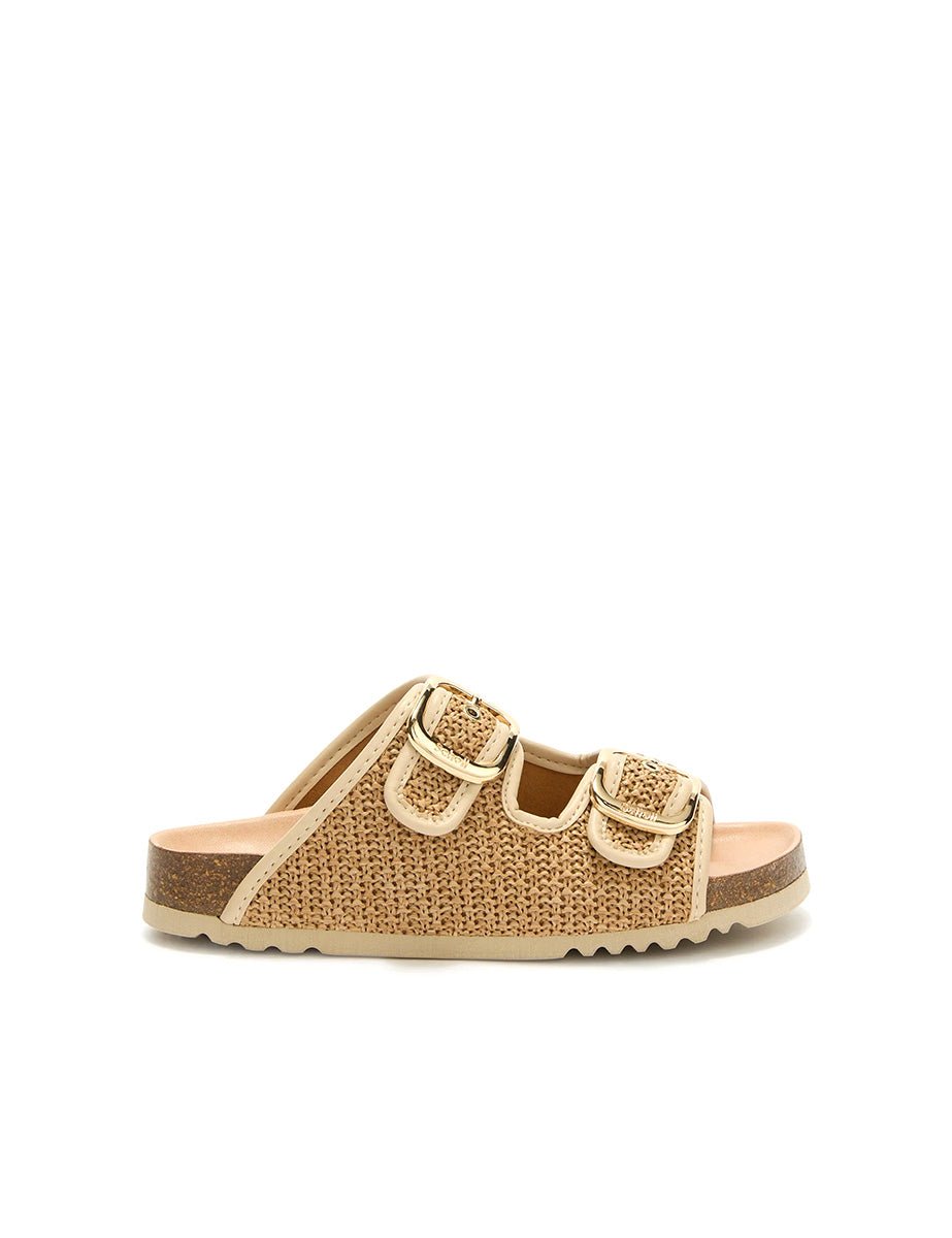 ciabatta noelle rafia beige - scholl - ciabatta