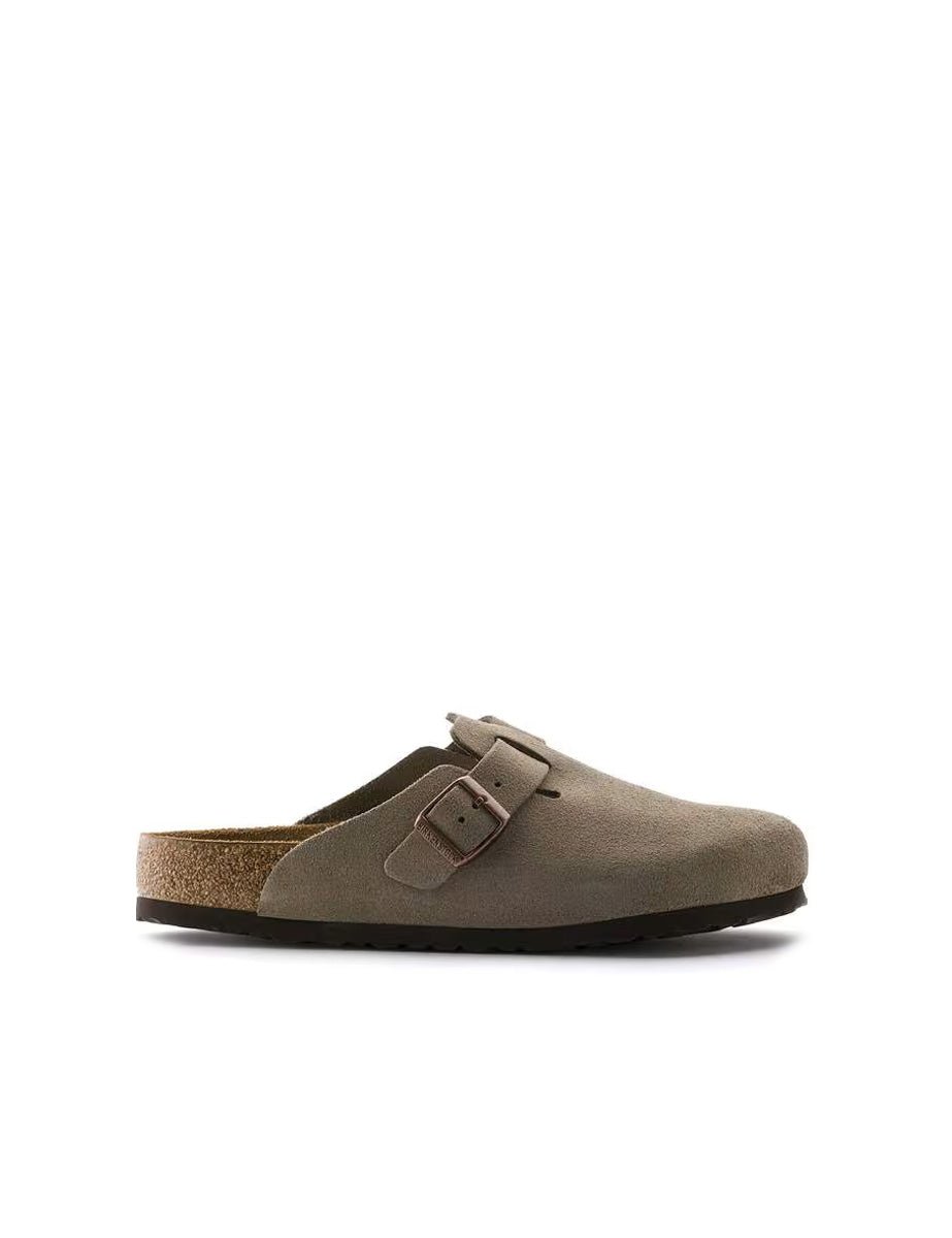 ciabatta uni boston suede taupe - birkenstock - ciabatta