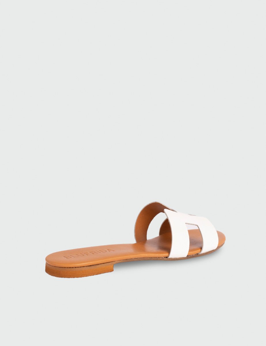 ciabattina vernice bianco - blufrida - ciabatta