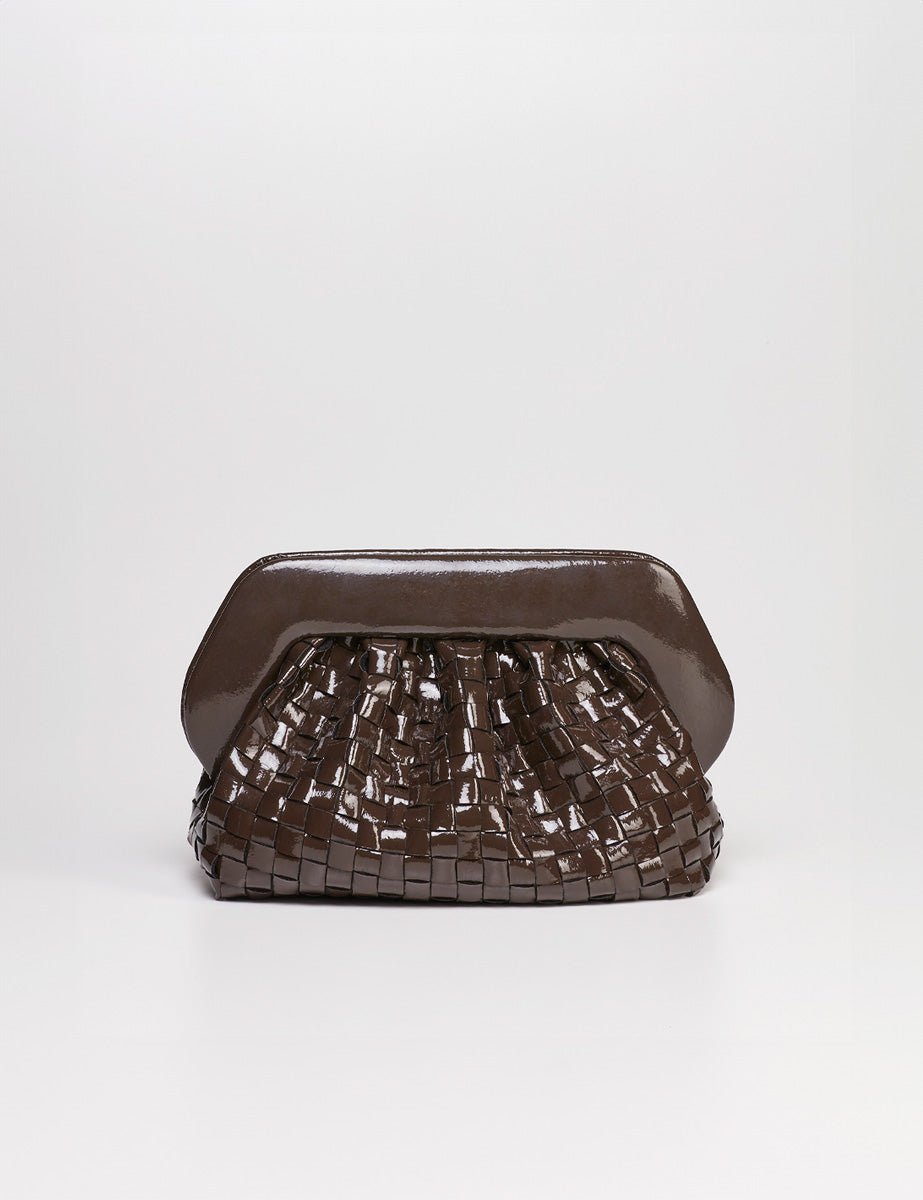clutch bios weaved naplak fondant - the moire - clutch