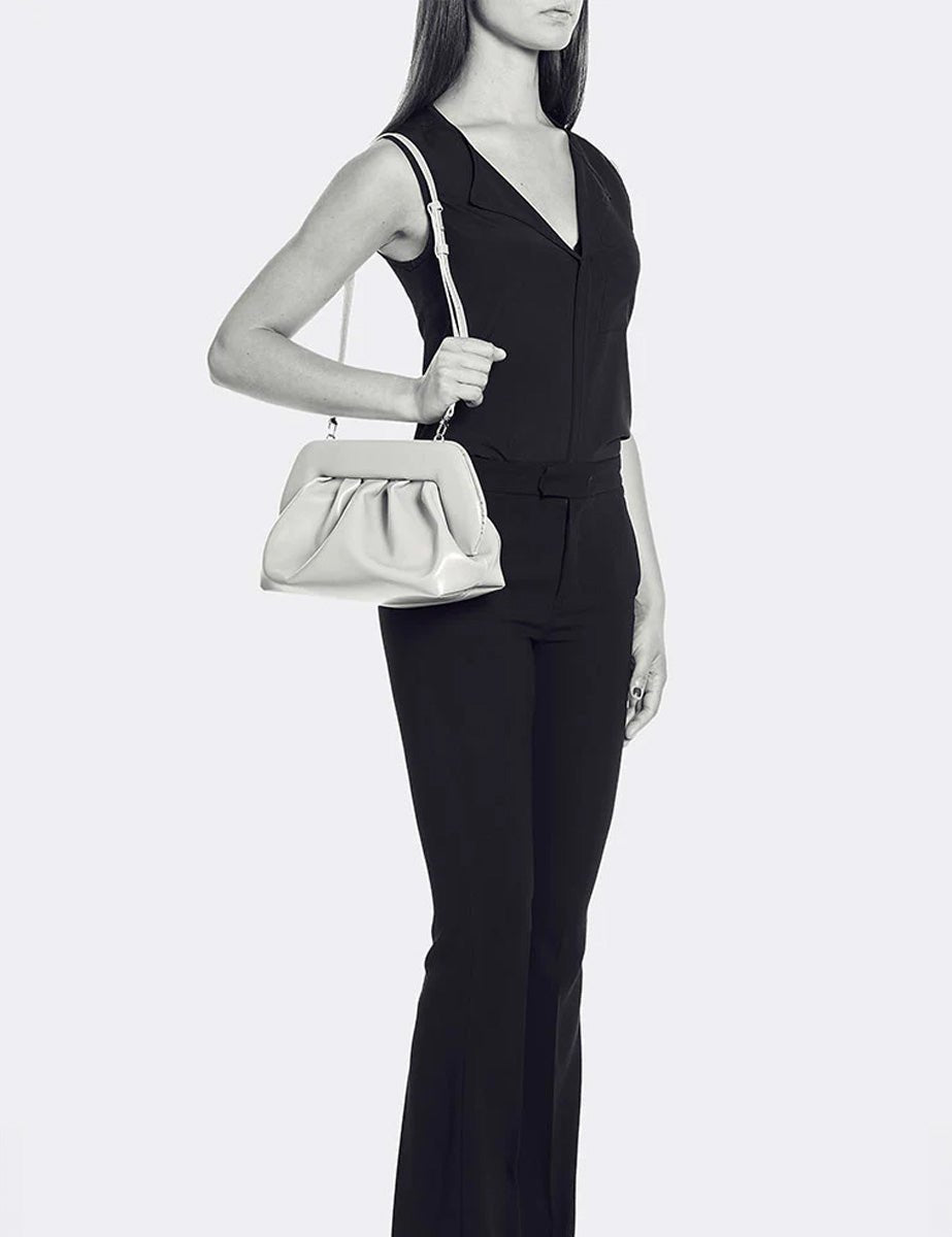 clutch bios weaved vegan storm grey - the moire - clutch