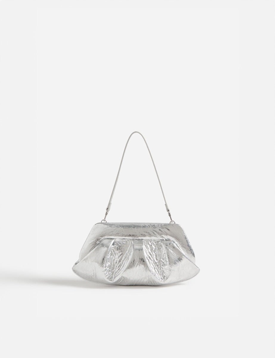clutch emera pineapple silver - the moire - clutch