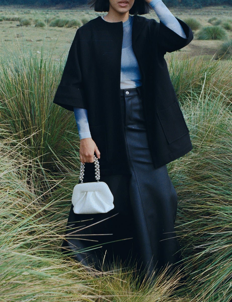 clutch gea handle beads black - the moire - clutch