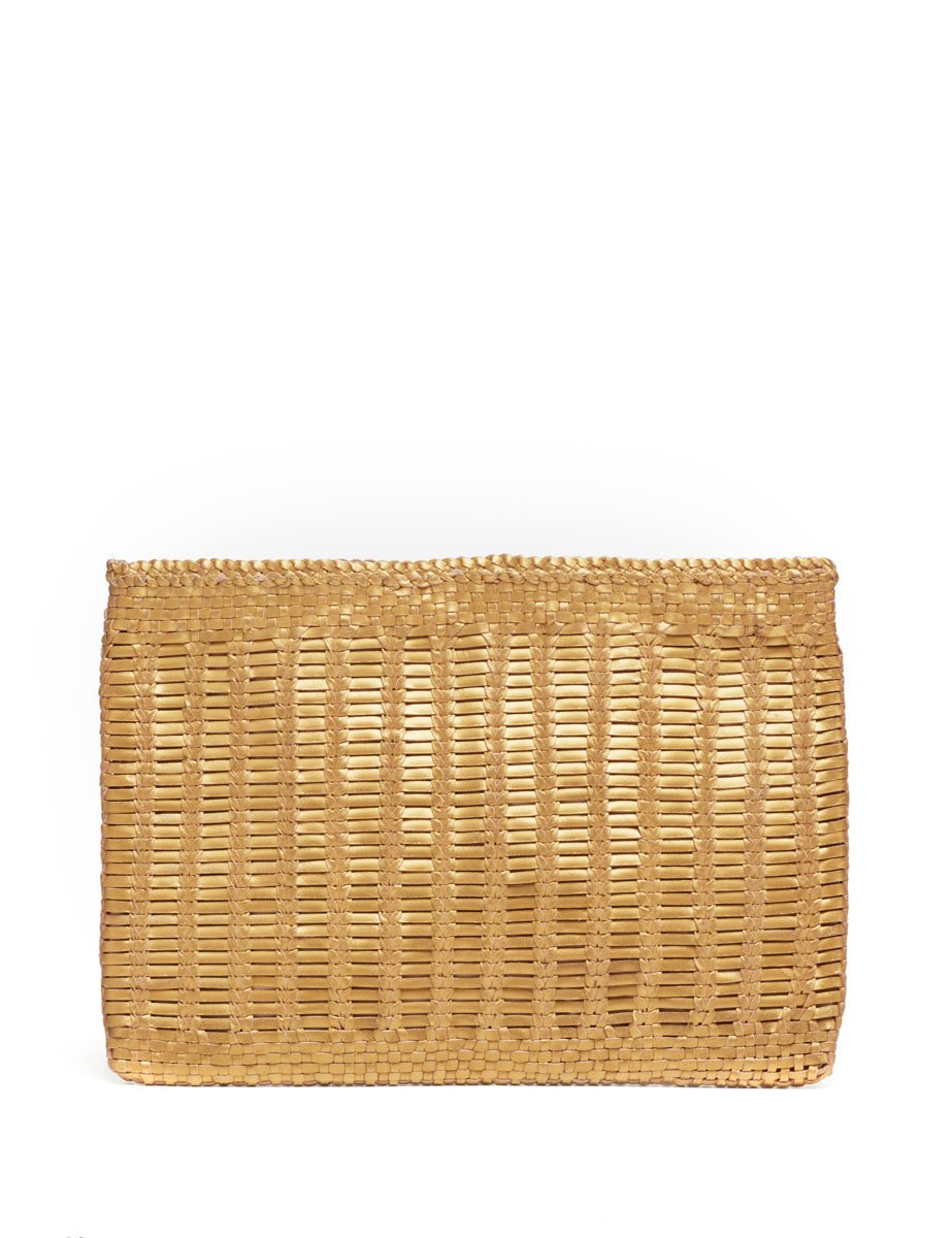 clutch saba intreccio gold - vipera - clutch