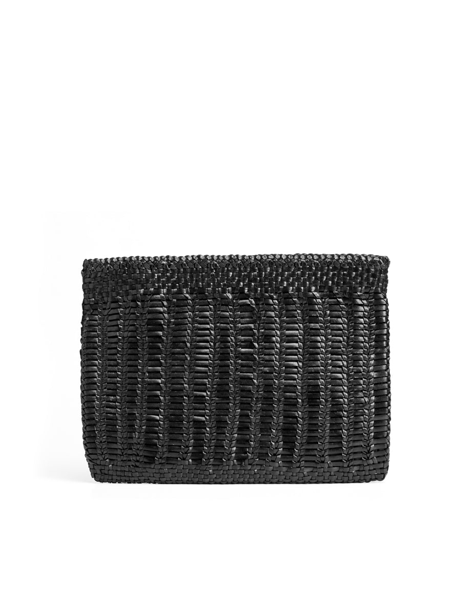 clutch saba intreccio nero - vipera - clutch
