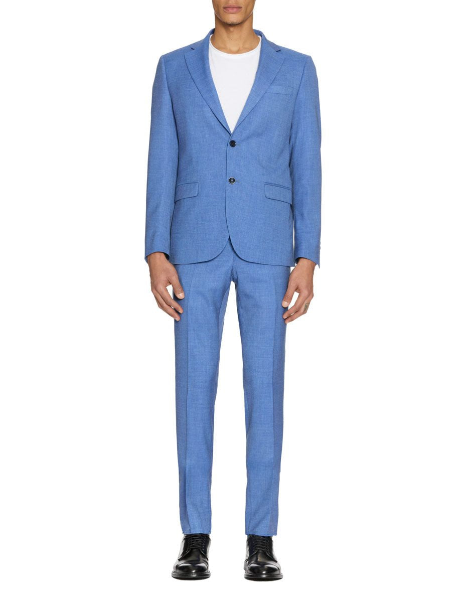 completo fiammato azzurro scuro - blufrida - completo monopetto