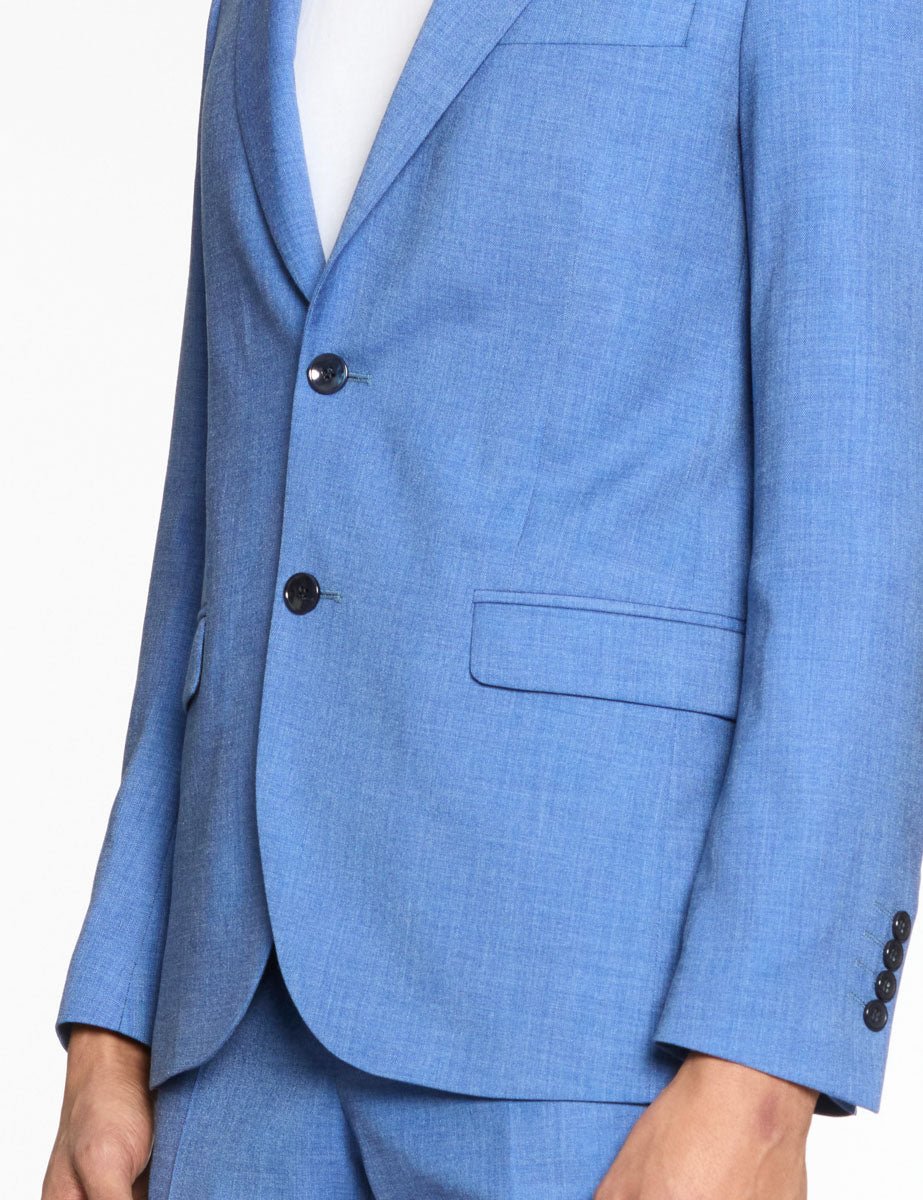 completo fiammato azzurro scuro - blufrida - completo monopetto