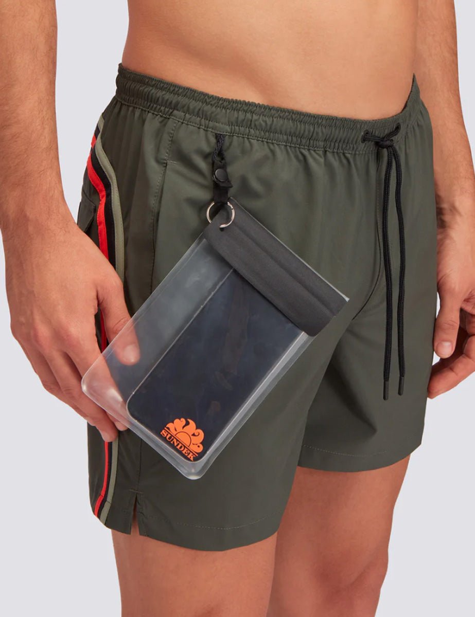 costume mare verde pino - sundek - costume da mare