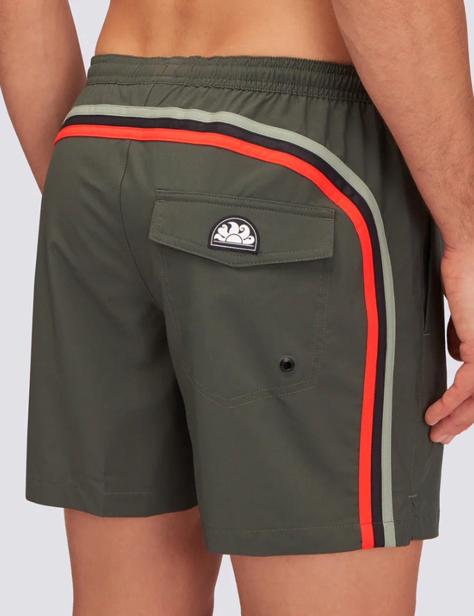 costume mare verde pino - sundek - costume da mare