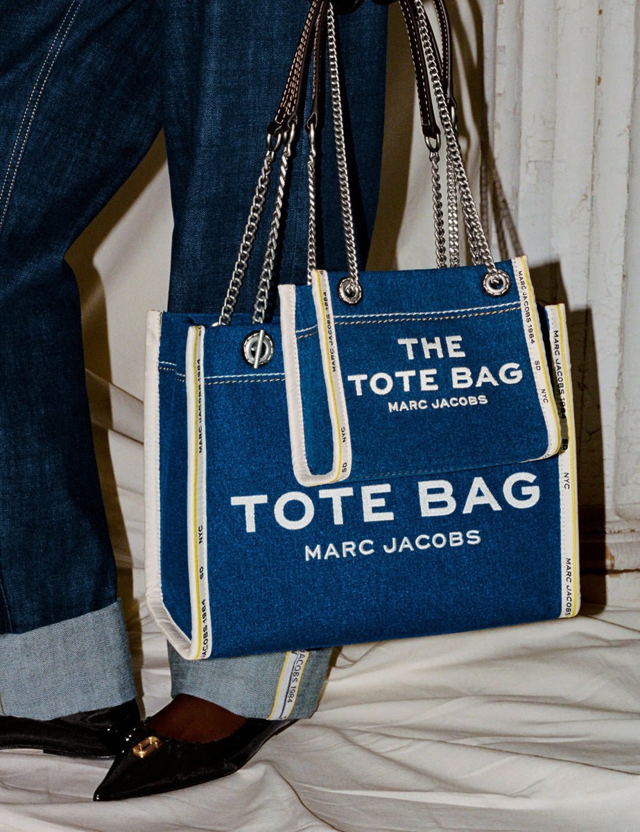 crossbody tote bag dark wash - marc jacobs - shopper