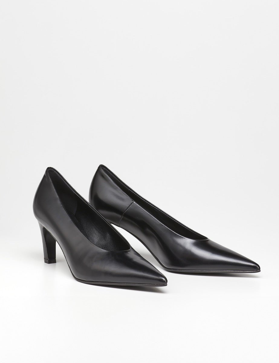 decollete abrasivato nero - lella baldi - decollete tacco