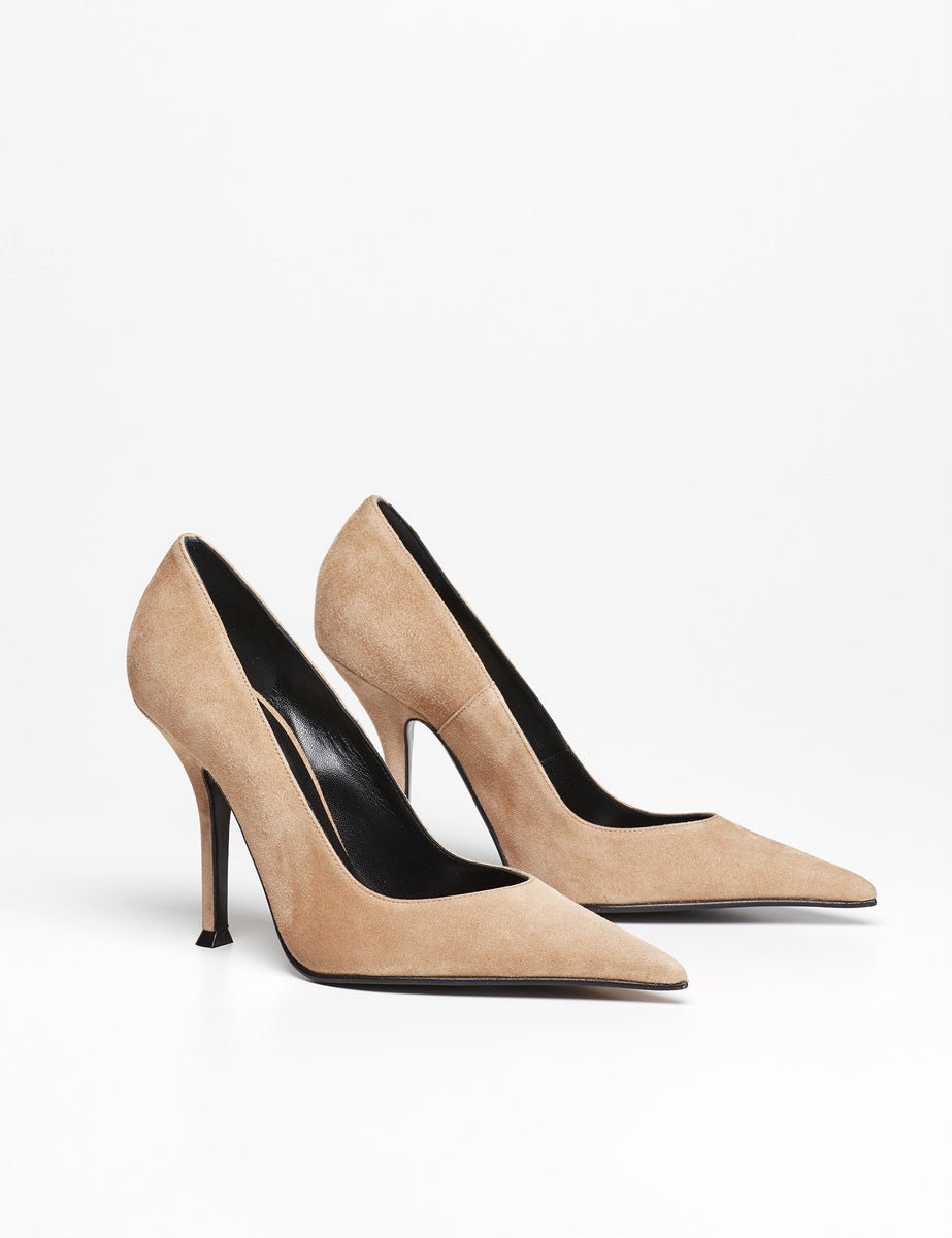 decollete camoscio sella - lella baldi - decollete tacco