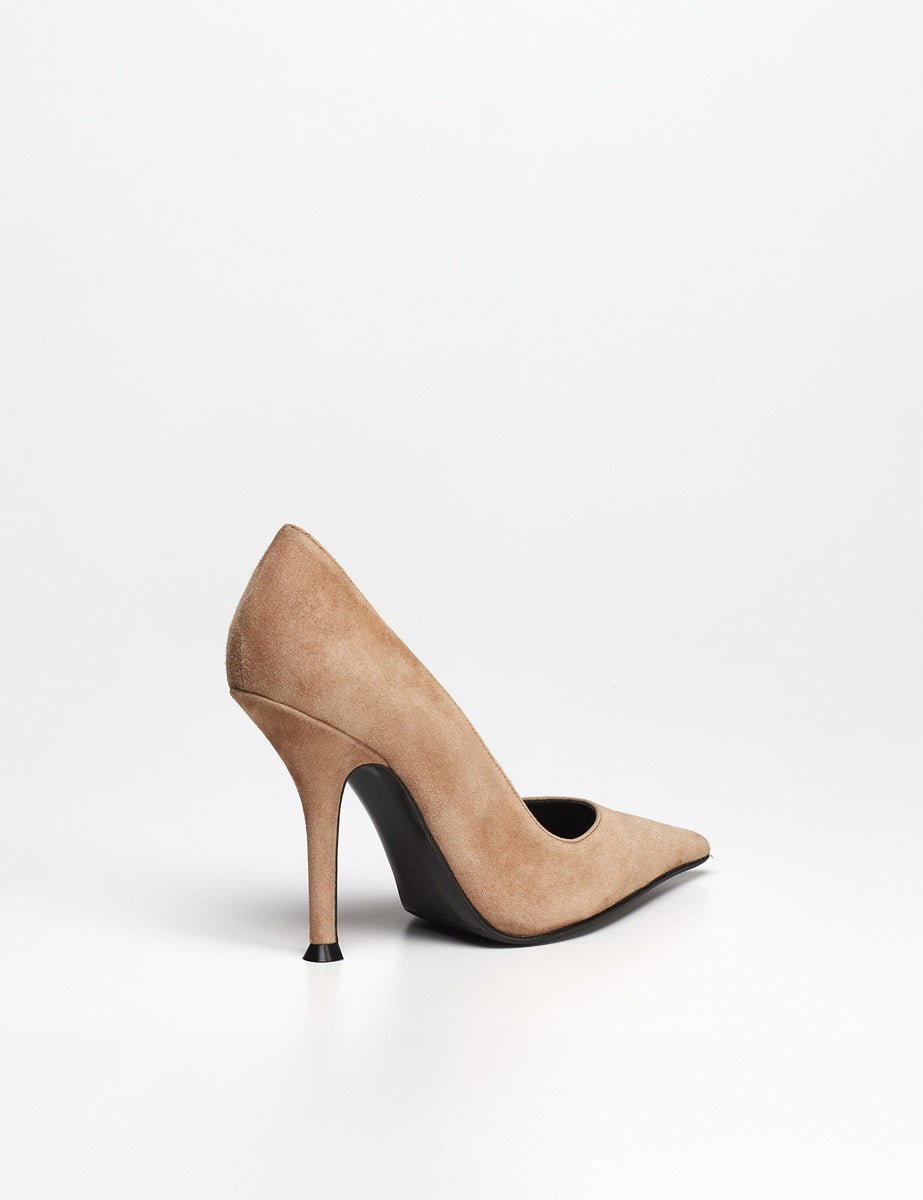 decollete camoscio sella - lella baldi - decollete tacco