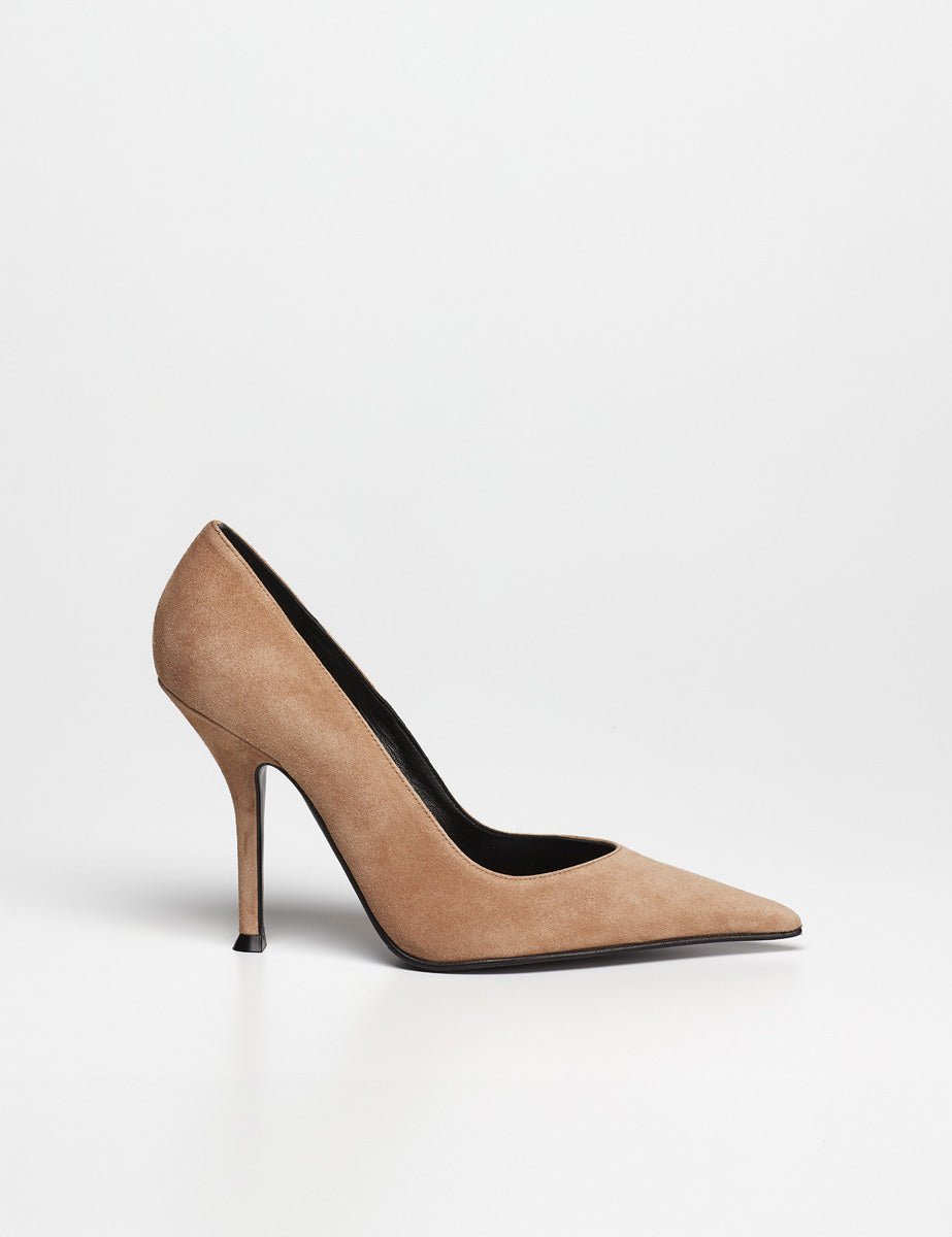 decollete camoscio sella - lella baldi - decollete tacco