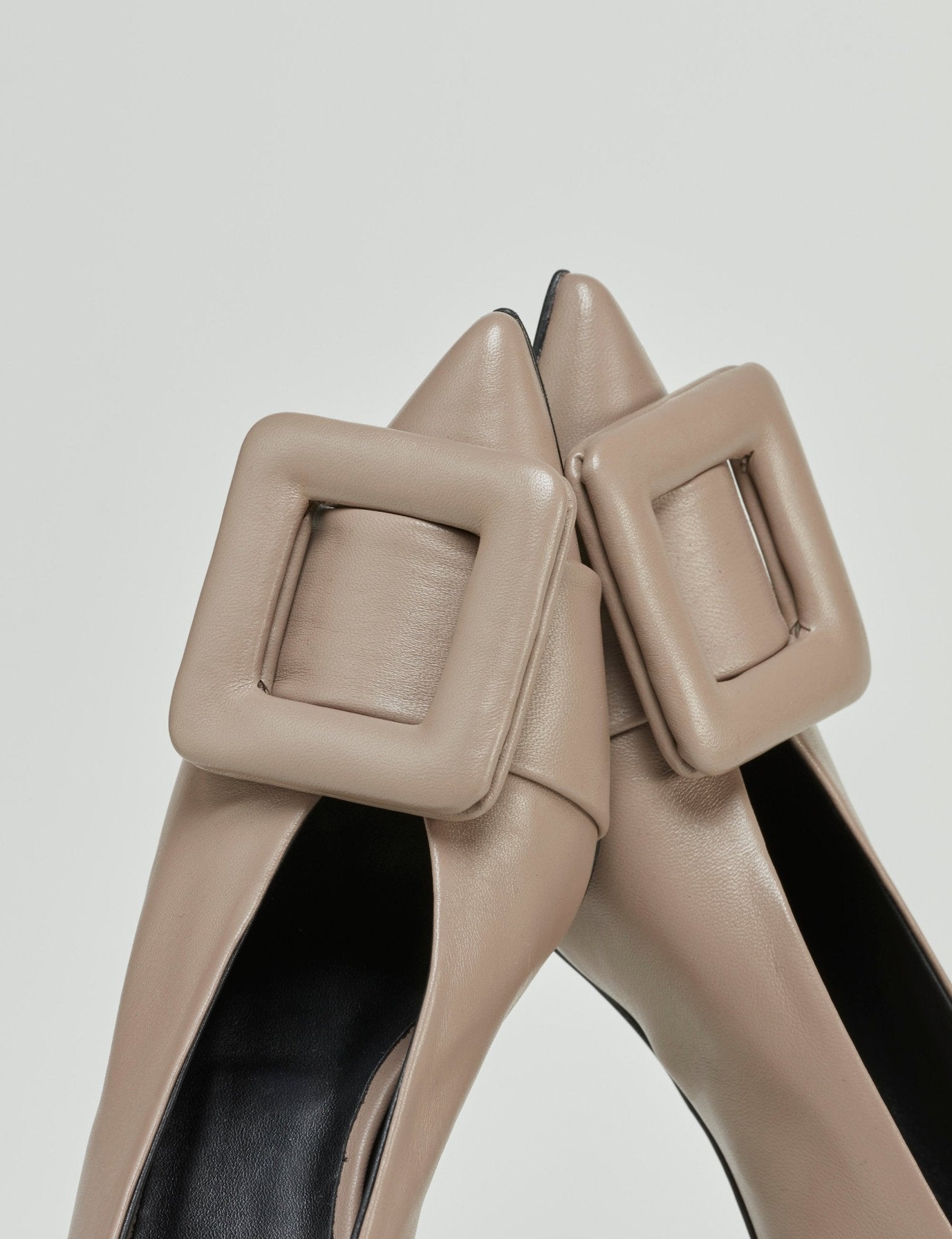 decollete punta fibbia meringa - halmanera - decollete tacco