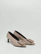 decollete punta fibbia meringa - halmanera - decollete tacco