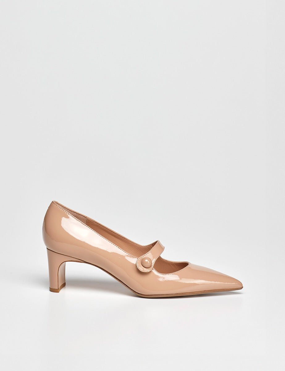 decollete vernice nude - sergio levantesi - decollete tacco