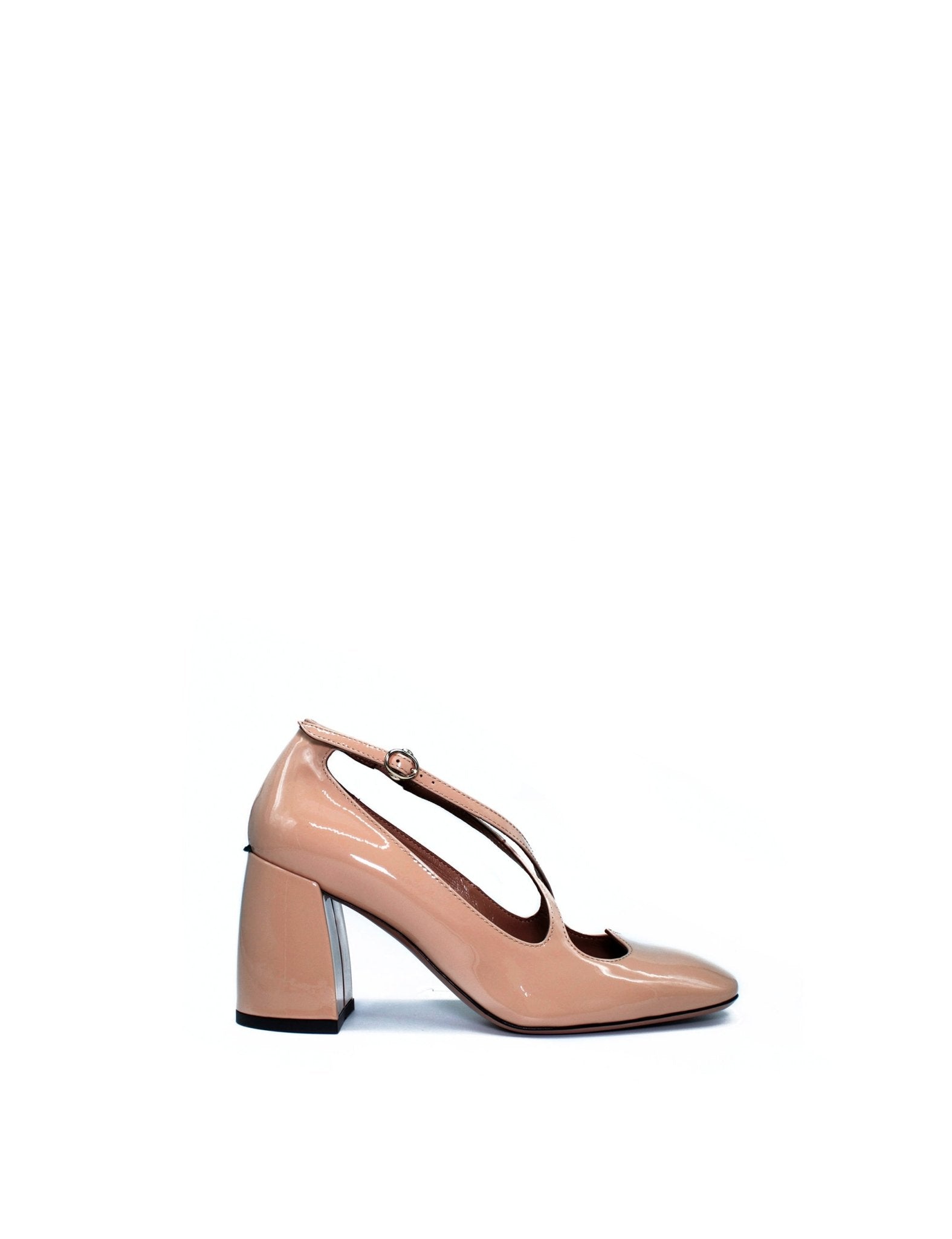 decollete vernice nude - a.bocca - decollete tacco