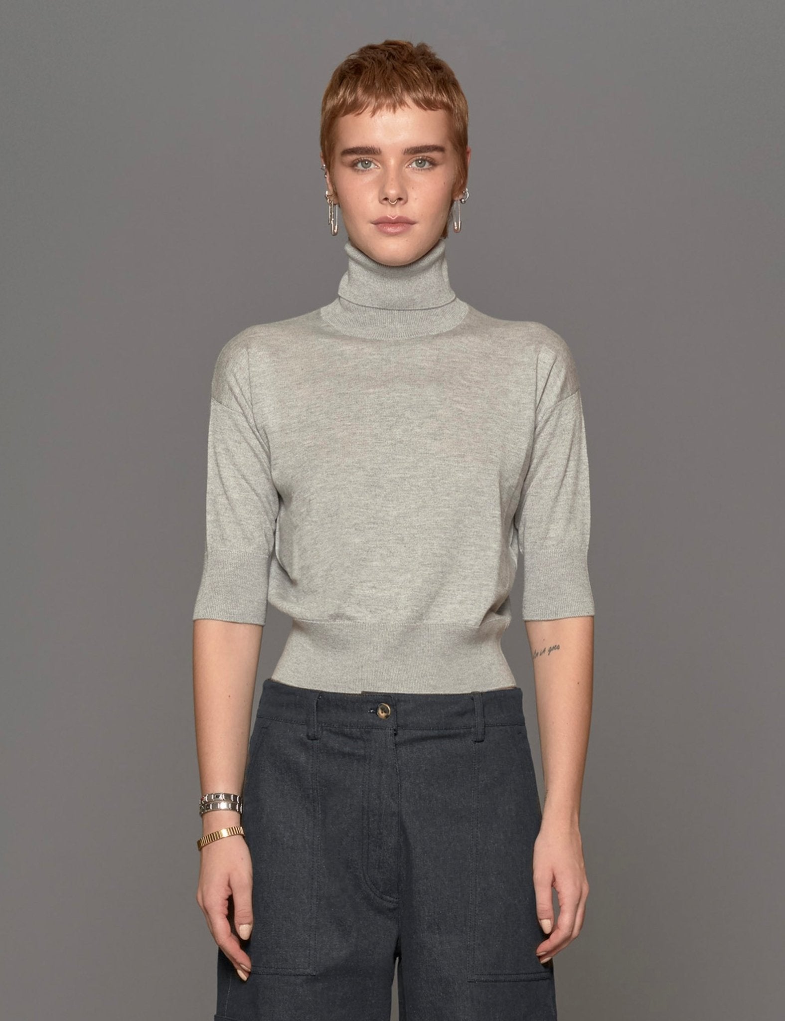 dolcevita cashmere granito - alpha - pullover