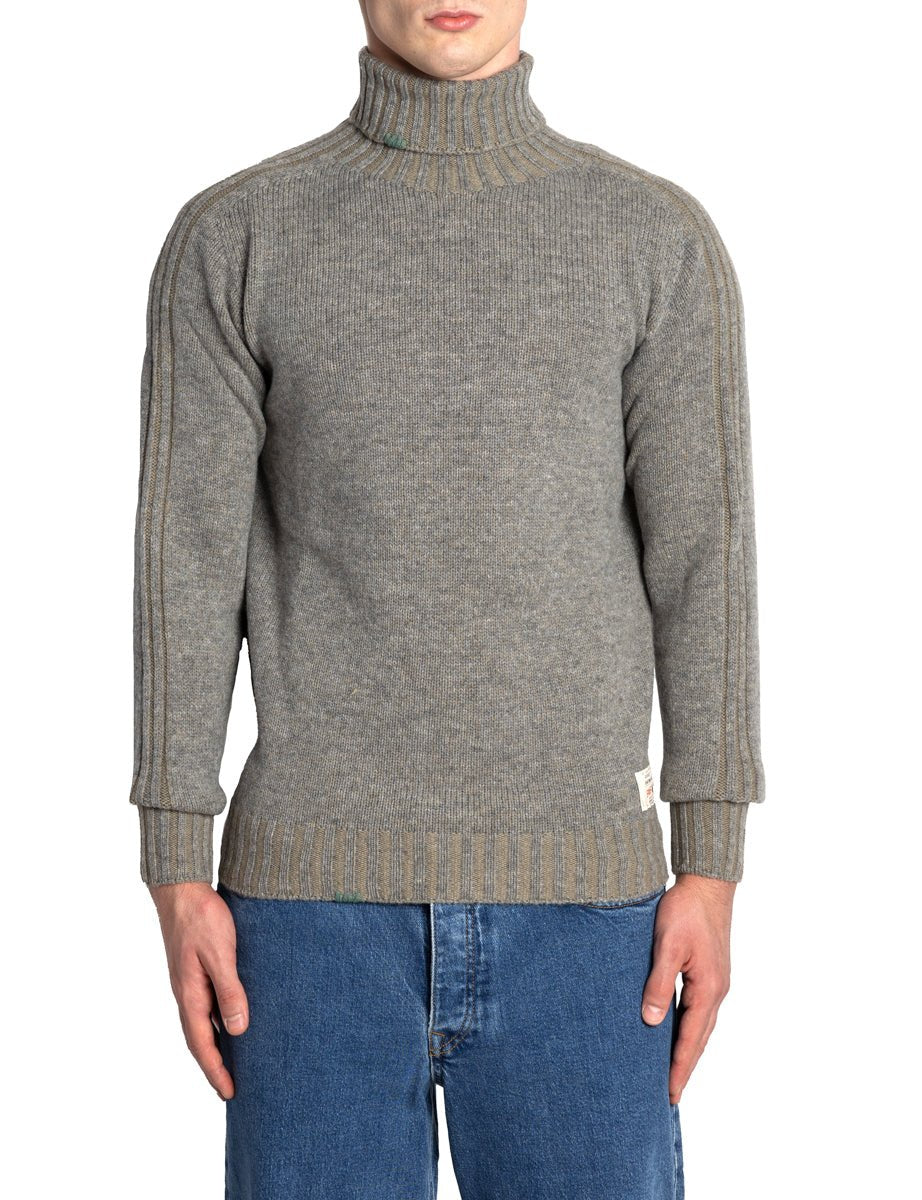 dolcevita lana vanise grigio noce - bob - pullover