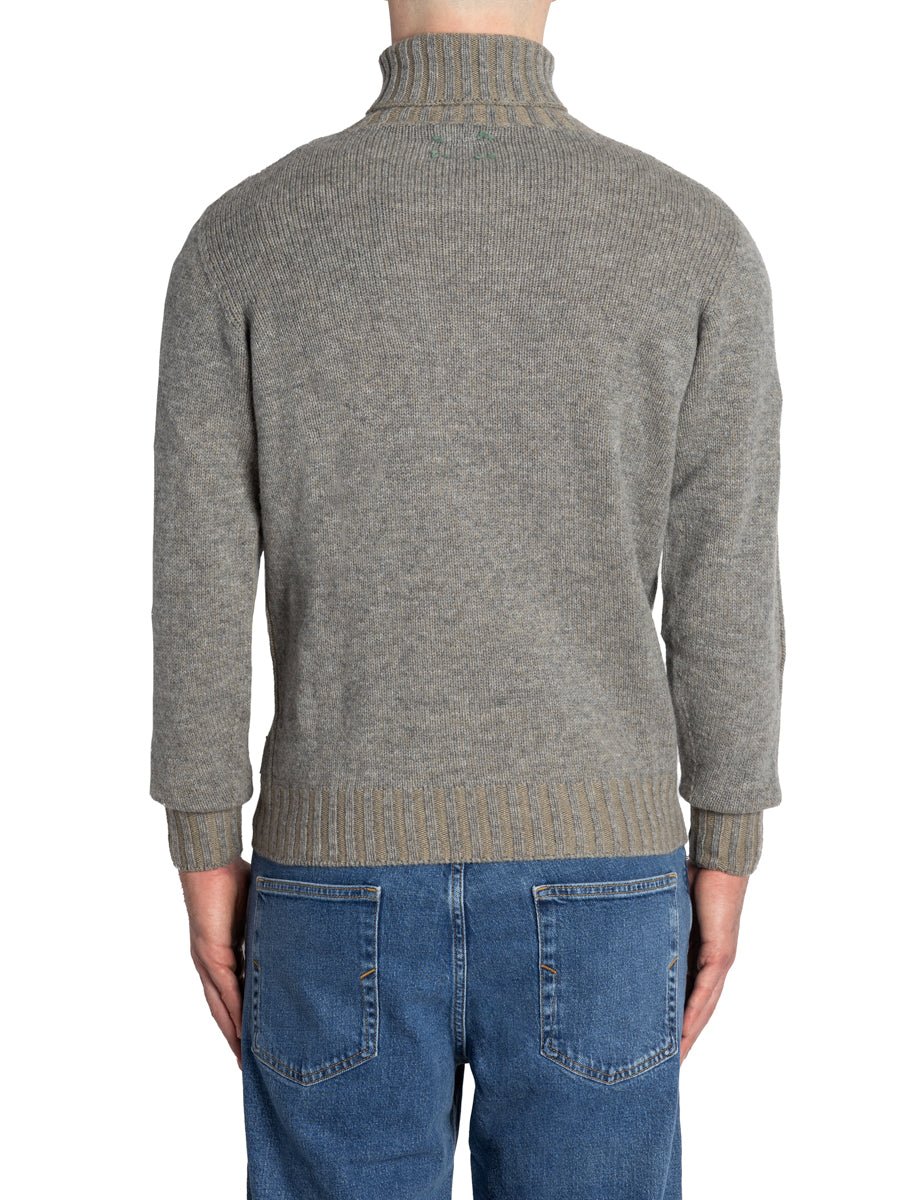 dolcevita lana vanise grigio noce - bob - pullover
