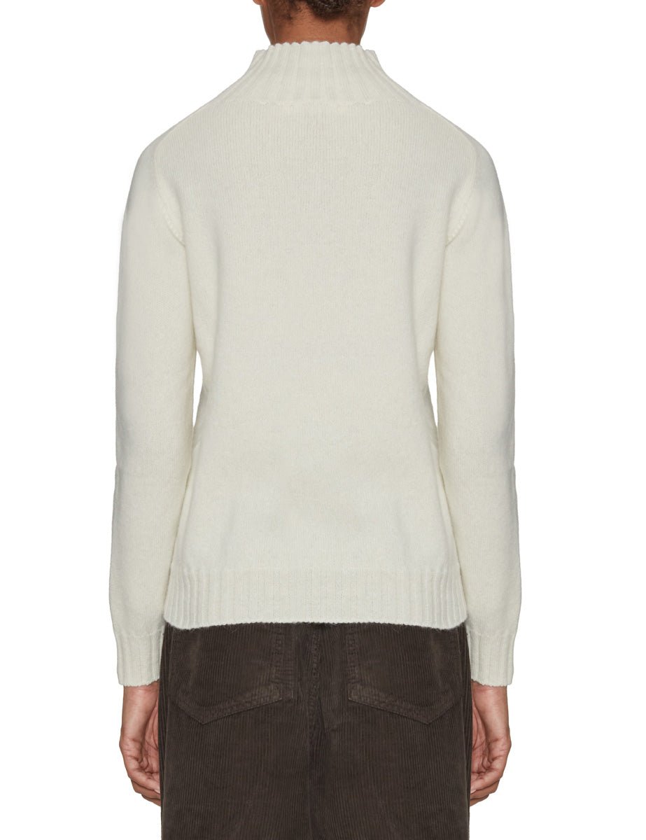 dolcevita regular fit bianco - slowear - pullover