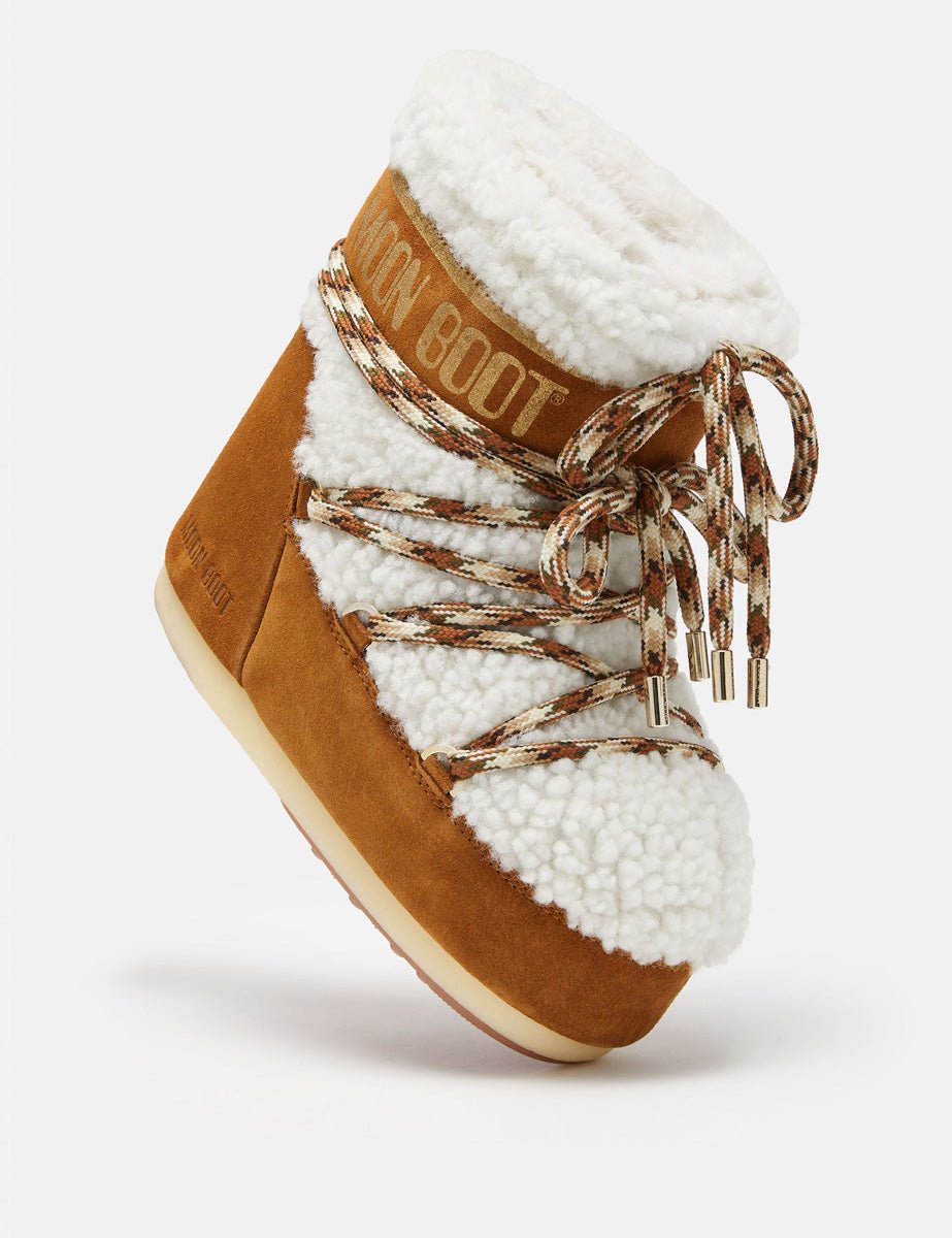 doposci low shearling whisky offwhite - moon boot - doposci