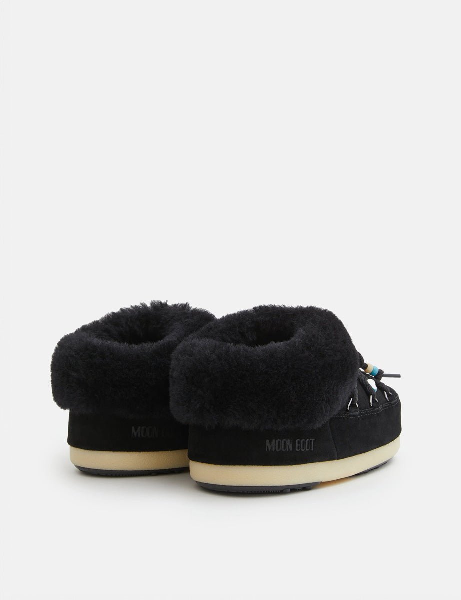 doposci low suede beads black - moon boot - doposci