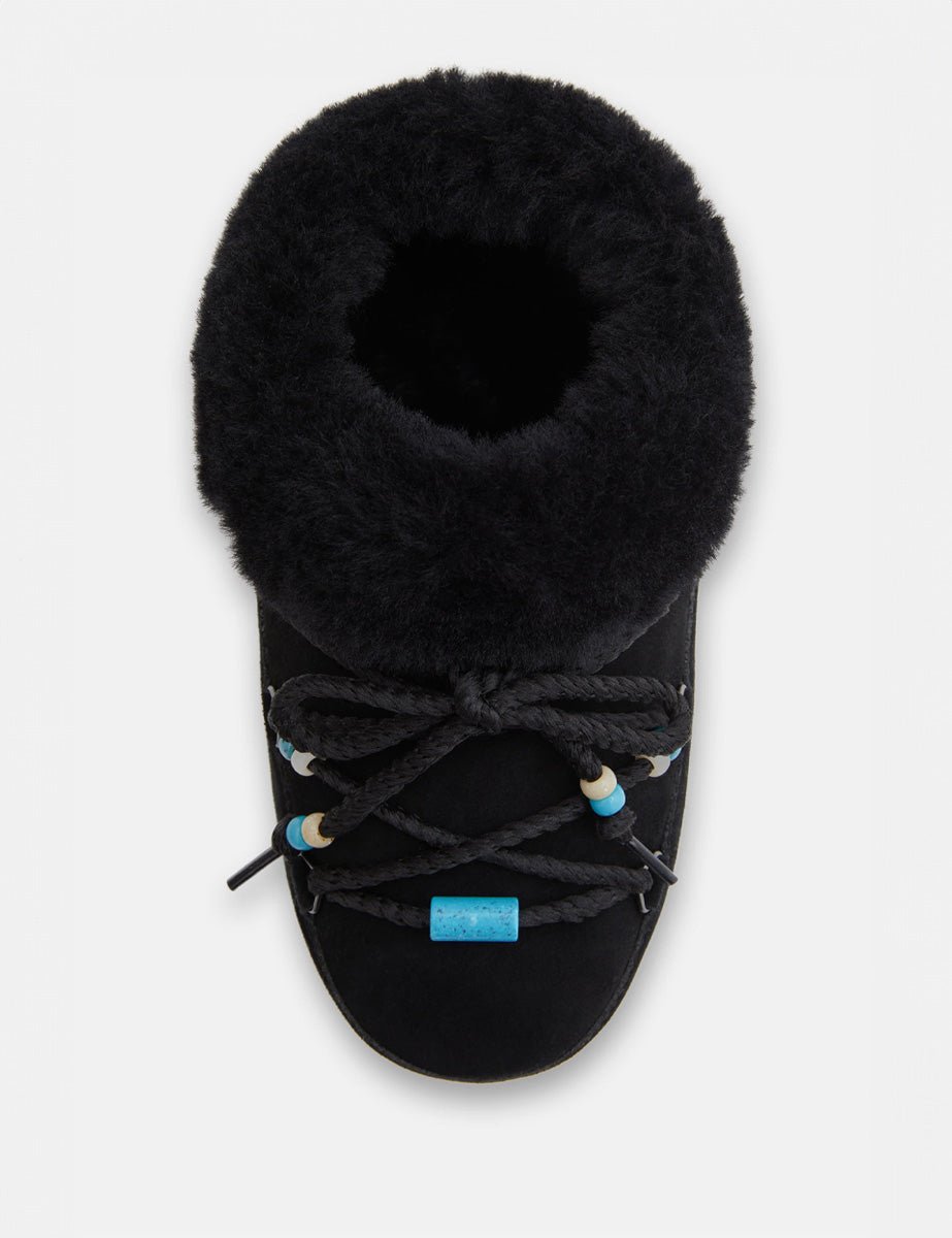 doposci low suede beads black - moon boot - doposci
