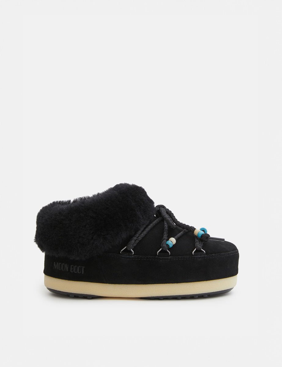 doposci low suede beads black - moon boot - doposci