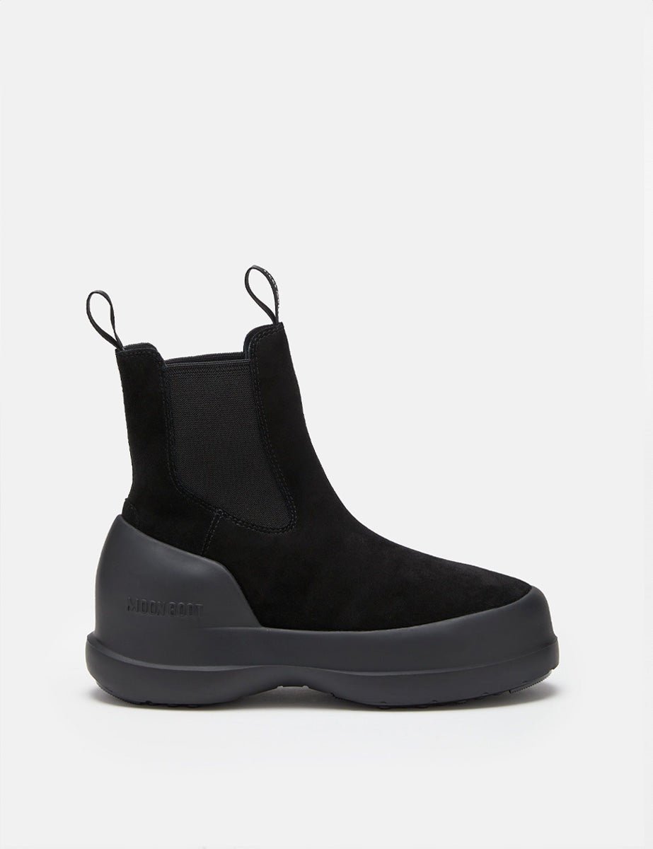 doposci luna chelsea suede nero - moon boot - doposci