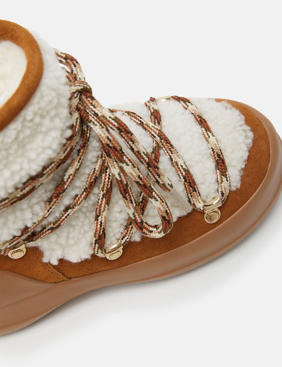 doposci luna shearling whisky offwhite - moon boot - doposci