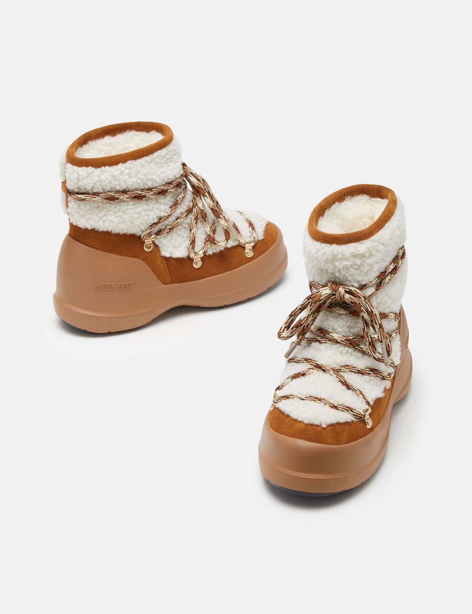 doposci luna shearling whisky offwhite - moon boot - doposci