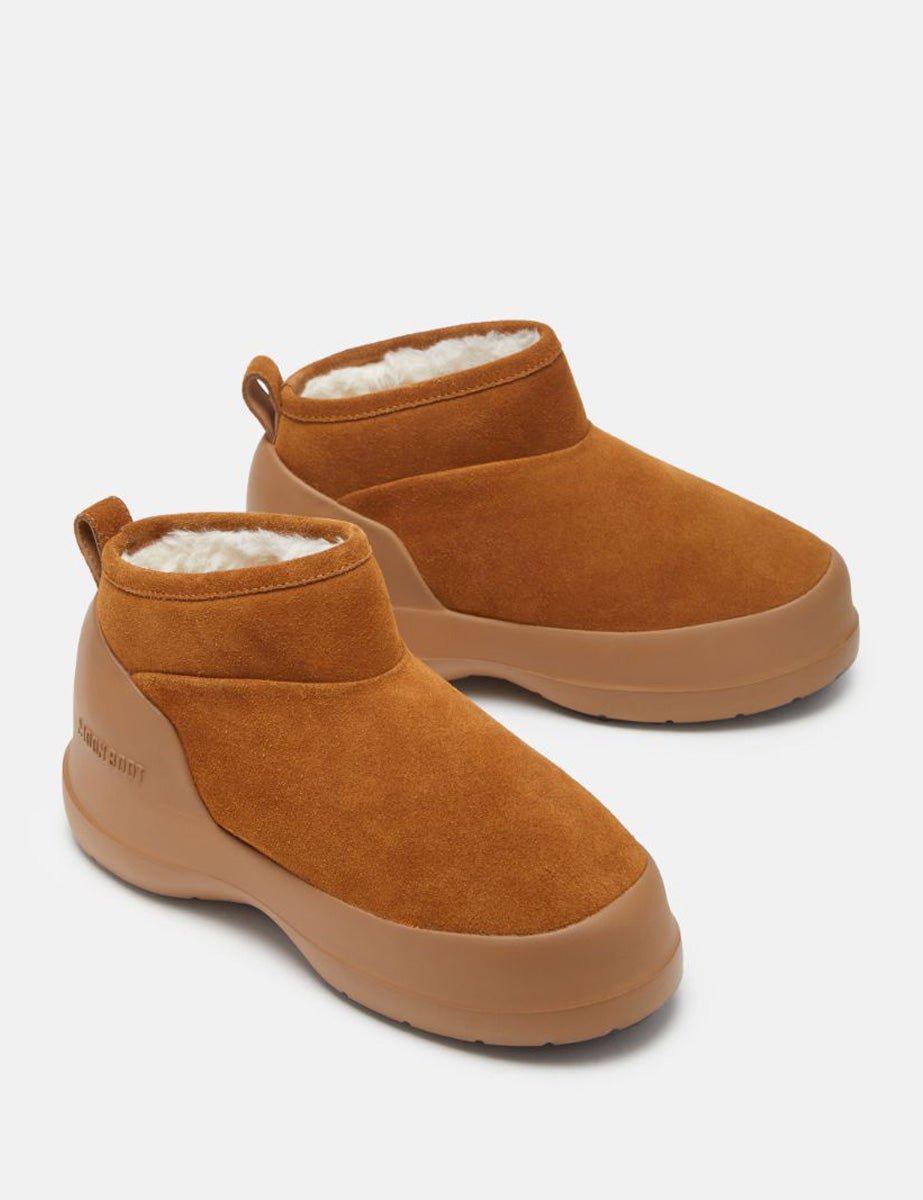 doposci luna suede cognac - moon boot - doposci
