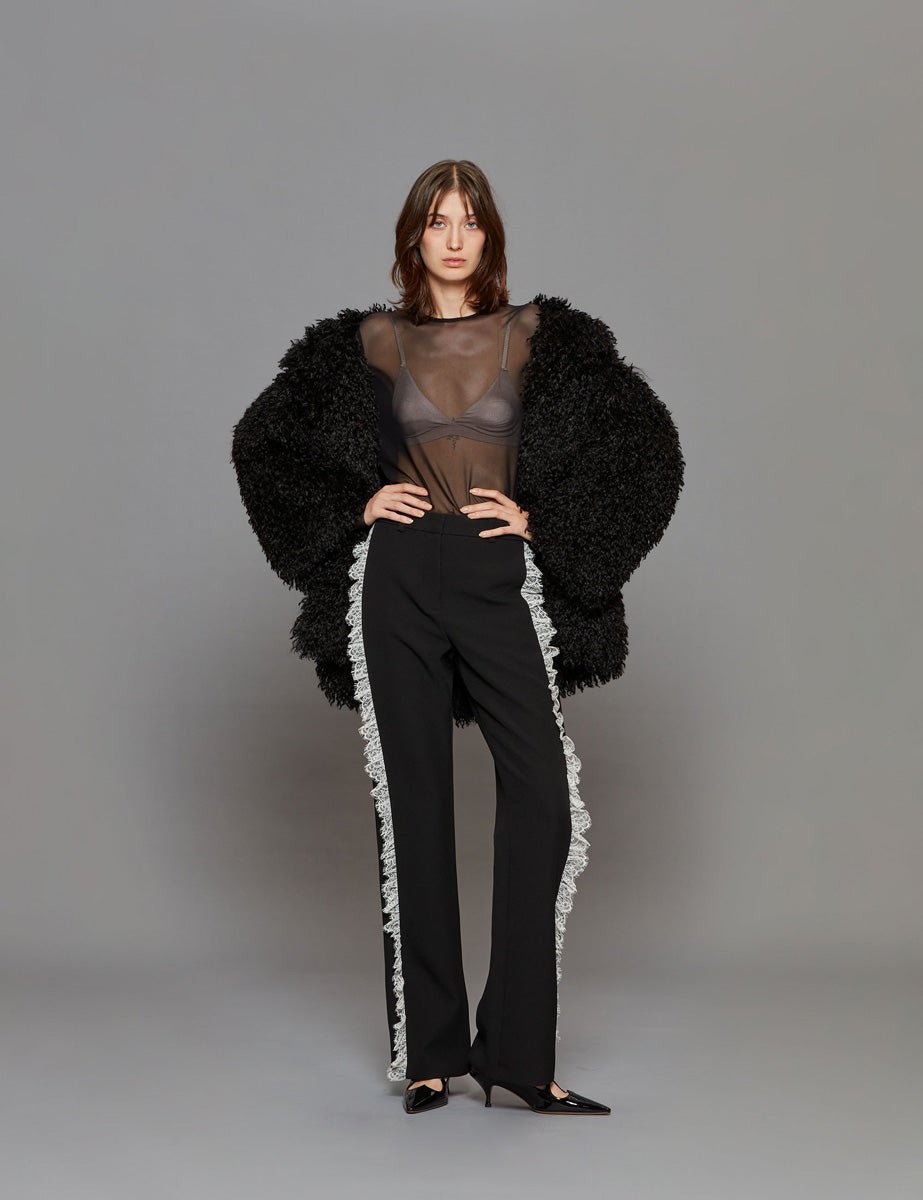 ecopelliccia caban nero - vivetta - pelliccia